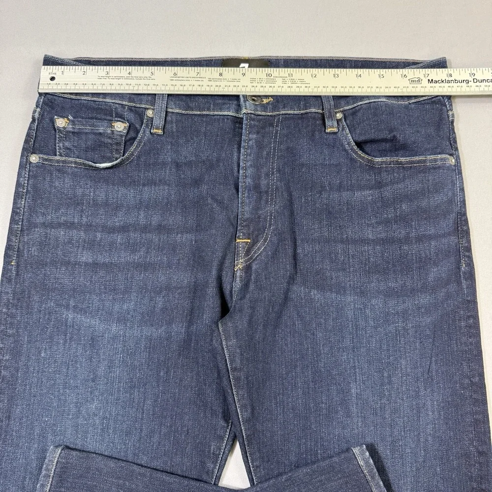 7 For All Mankind Luxe Sport Jeans Mens 36x30 Paxtyn Dark Wash Stretch Denim EUC